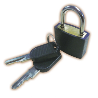 Zámek na zavazadla Rulyt Key - černý-stříbrný