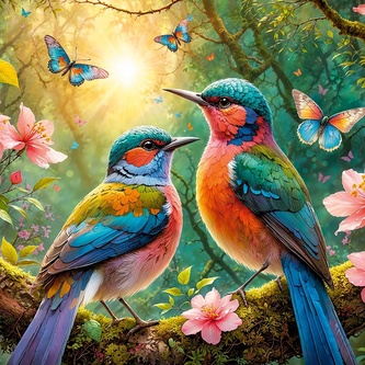 Puzzle 500d. Cherry Pazzi Pozdrav nového dne (Greeting The New Day)