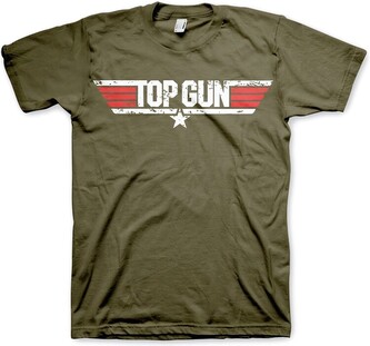 Tričko Top Gun - Distressed Logo, XXL