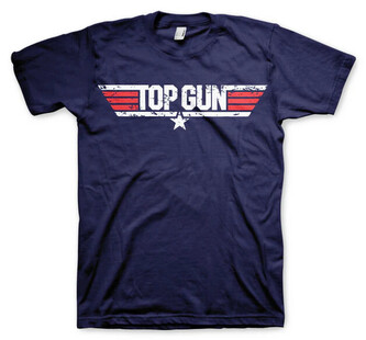 Tričko Top Gun - Distressed Logo, XXL