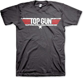 Tričko Top Gun - Distressed Logo, S
