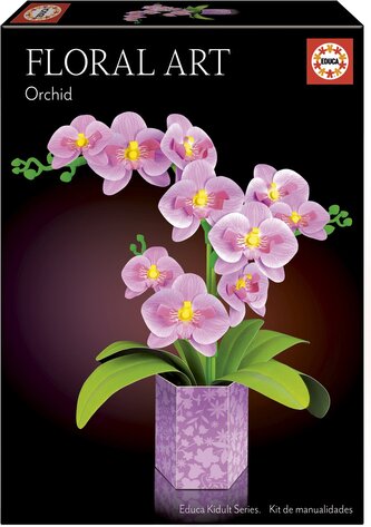 EDUCA 3D puzzle Floral Art - Orchidej