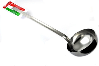 Naběračka nerez ¤16cm 1000ml s háčkem  SVANERA INOX 9126