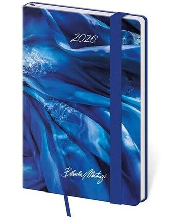 Kapesní diář Vario Matragi Blue s gumičkou