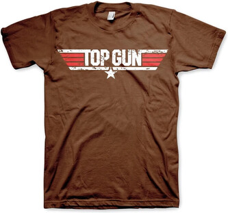 Tričko Top Gun - Distressed Logo, XL