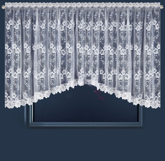 Dekorační krátká vzorovaná záclona s řasící páskou NATYNA I. - 400x110 cm MyBestHome