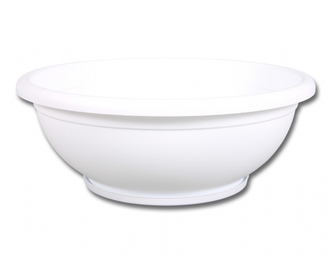 Žardinka NAXOS plastová bílá d30x11cm