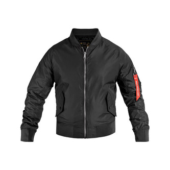 US letecká bunda letní MA1 Bomber Teesar - černá, XS