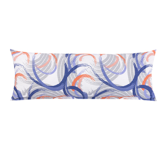 POVLAK na relaxační polštář KREP - Modrá,Růžová,Šedá - 45x120 cm