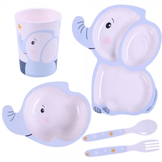 Sada dětského nádobí 5D pro děti - Slon