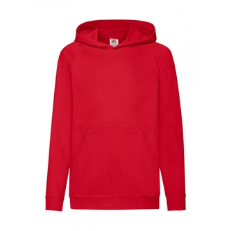 Mikina dětská Fruit of the Loom - červená, 164