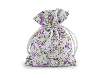 Dárkový pytlík květy 10x13 cm - 10 ks - 3 fialová