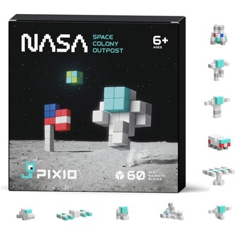 PIXIO NASA - Koloniální základna magnetická stavebnice
