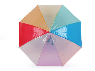 Dětský průhledný deštník duha - 1 ks - 4 mint