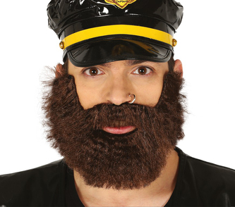 Husté kaštanové vousy - plnovous