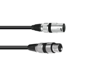 Omnitronic mikrofonní kabel XLR/XLR, 1,5m, černý