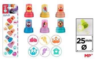 Stempelki dla dzieci Ptaki 6szt