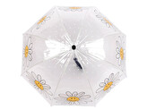 Dívčí průhledný deštník květy - 1 ks - transparent