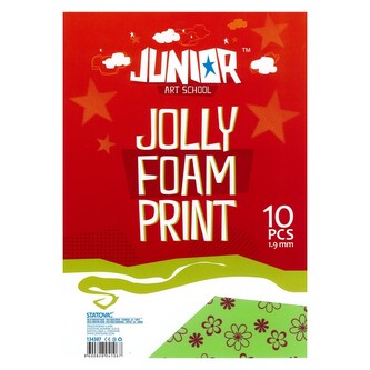 Dekorační pěna EVA A4 Flowers 1,9 mm (sada 10 ks)