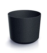 Květináč TUBOS ECO WOOD antracitový matný, varianta 14,7 cm