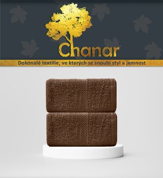 Ručník Ekonom 50x90 cm tmavě hnědý