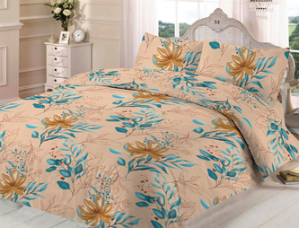 Bavlněné povlečení Béžové léto 140x200, 70x90 cm