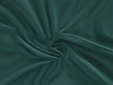 Saténové prostěradlo s gumou 220x200cm tmavě zelené