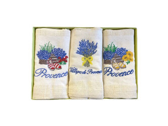 Set bavlněných utěrek Provence Set bavlněných utěrek Provence