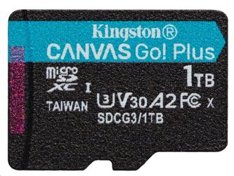 Kingston paměťová karta 1TB microSDXC Canvas Go Plus Gen4 C10 UHS-I U3 Kingston paměťová karta 1TB microSDXC Canvas Go Plus Gen4 C10 UHS-I U3