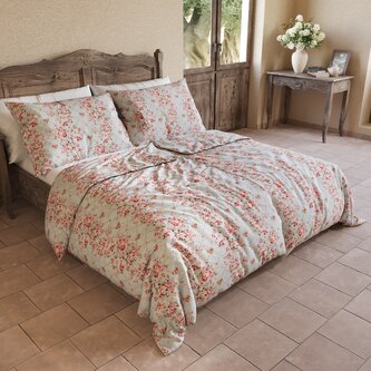 Francouzské bavlněné povlečení PROVENCE COLLECTION 220x200, 70x90cm ROSÁLIE zelená