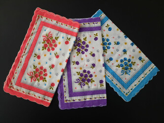 Dámský látkový kapesník 10 ks Dámský látkový kapesník 10 ks