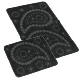 Koupelnová a WC předložka kašmír antracit