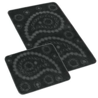 Koupelnová a WC předložka kašmír antracit