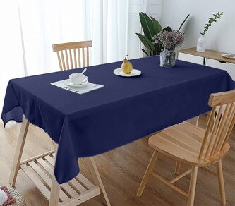 Bavlněný ubrus 140x225 cm, tmavě modrý Bavlněný ubrus 140x225 cm, tmavě modrý