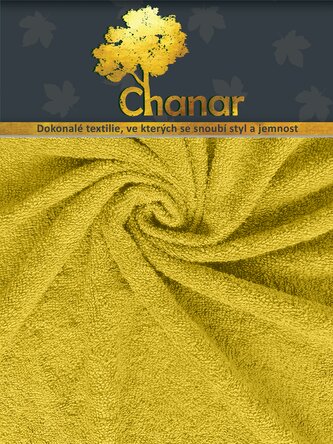 Prostěradlo Froté Lux 220x200 cm žlutá