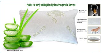 Anatomický polštář s Aloe vera 40x60cm Anatomický polštář s Aloe vera 40x60cm