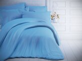 Jednobarevné bavlněné povlečení 140x200, 70x90cm modré