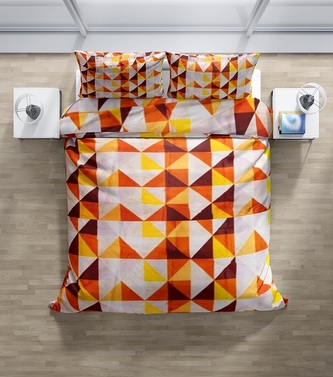 Bavlněné povlečení Oranžová mozaika