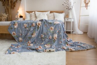 Beránková deka 150x200cm Magnólie zlatá