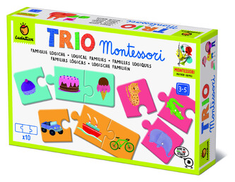 LUDATTICA Trio Montessori Logické skupiny, vzdělávací puzzle