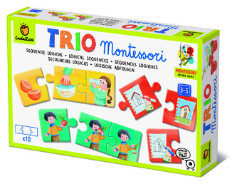 LUDATTICA Trio Montessori Před a po, vzdělávací puzzle