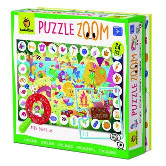 LUDATTICA Dinosauři 24 dílů puzzle s lupou