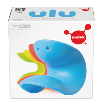 ULU kousací hračka modrá, zelená, žlutá, červená