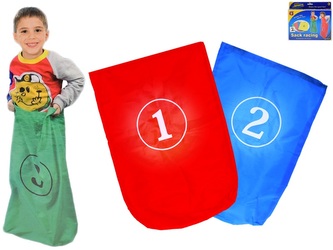 Dětský skákací pytel látkový, 4 ks v krabičce