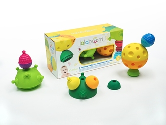 LALABOOM Sensory 2+8, stavebnice pro nejmenší