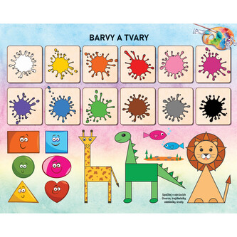 Barvy a tvary, závěsný naučný obraz