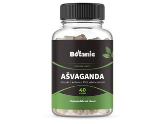 Ašvaganda - Extrakt z kořene s 10 % whitanaloidů v kapslích, 40kap. Ašvaganda - Extrakt z kořene s 10 % whitanaloidů v kapslích, 40kap.