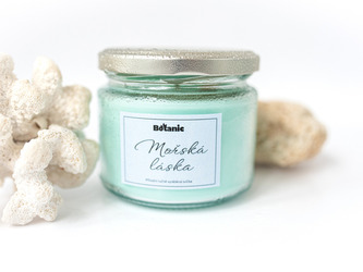 Svíčka mořská láska - Zdobená aromatizovaná, 1ks