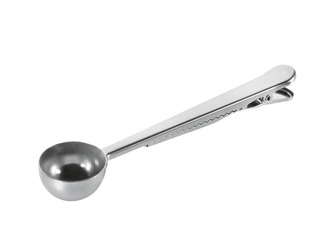 Odměrka na čaj - Stříbrná s klipovým uzavíráním, 1ks