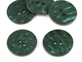 Knoflík perleťový velikost 60" - 5 ks - 31 zelená tmavá perleť